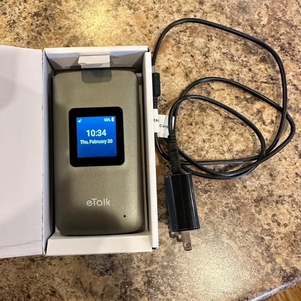 Gray Flip Phone
